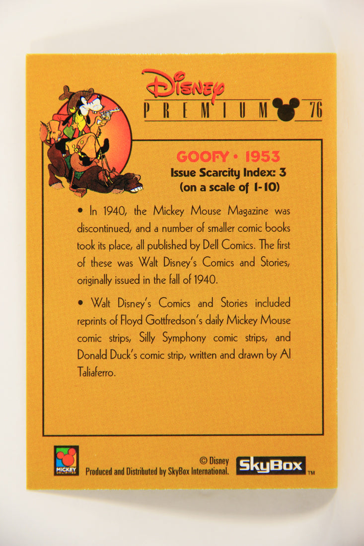 Disney Premium 1995 Trading Card #76 Goofy 1953 L007259