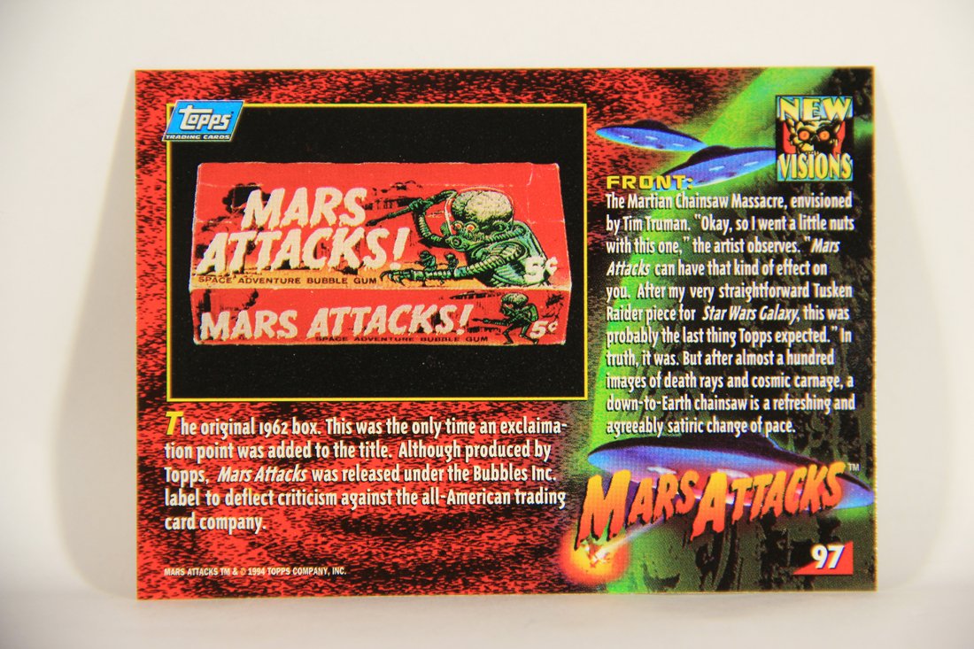 Mars Attacks 1994 Topps Trading Card #97 New Visions ENG Artwork L007360