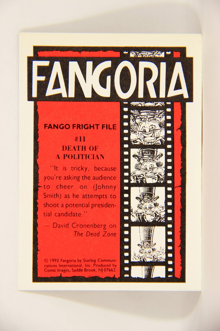 Fangoria Magazine Cover 1992 Trading Card #11 Death Of A Politician - Spasms Movie ENG L007489