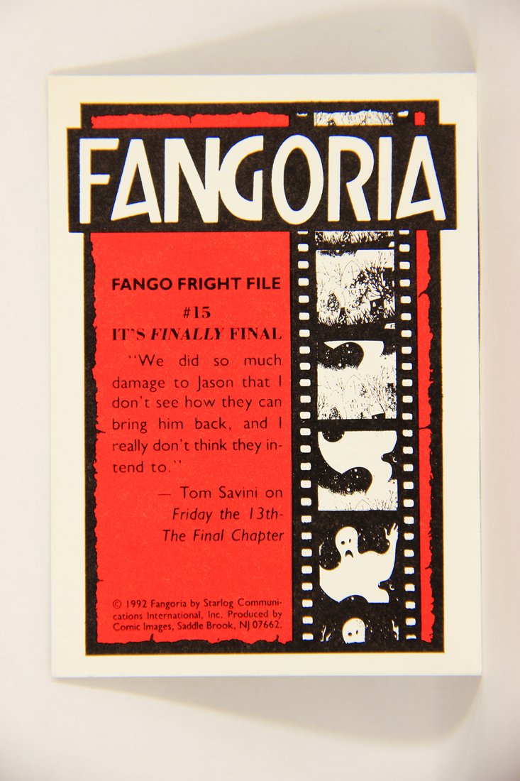 Fangoria Magazine Cover 1992 Trading Card #15 It's Finally Final - Friday The 13th ENG L007493