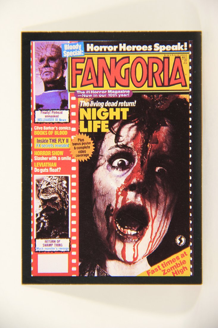 Fangoria Magazine Cover 1992 Trading Card #19 Humorous Horror - Night Life Movie ENG L007497