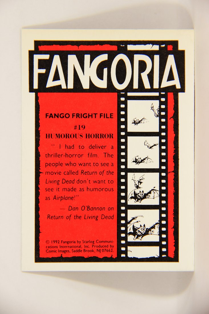 Fangoria Magazine Cover 1992 Trading Card #19 Humorous Horror - Night Life Movie ENG L007497