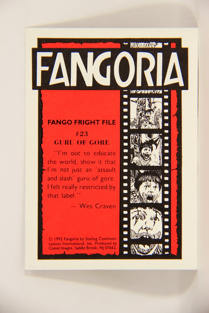 Fangoria Magazine Cover 1992 Trading Card #23 Guru Of Gore - Dead Heat Movie ENG L007501