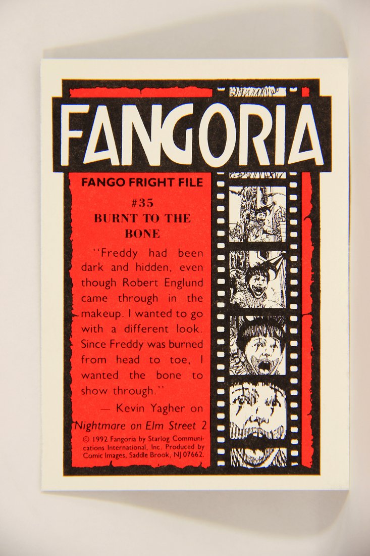 Fangoria Magazine Cover 1992 Trading Card #35 Burnt To The Bone - Freddy's Revenge ENG L007513