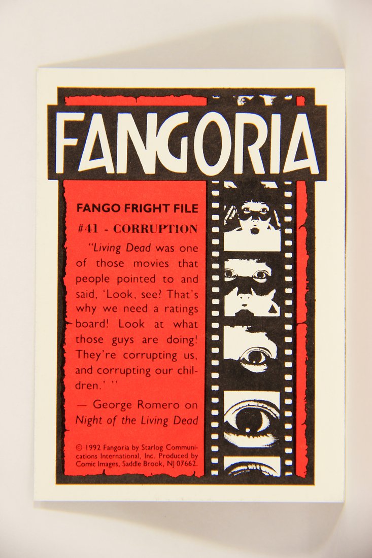 Fangoria Magazine Cover 1992 Trading Card #41 Corruption - Sam Raimi Darkman ENG L007519
