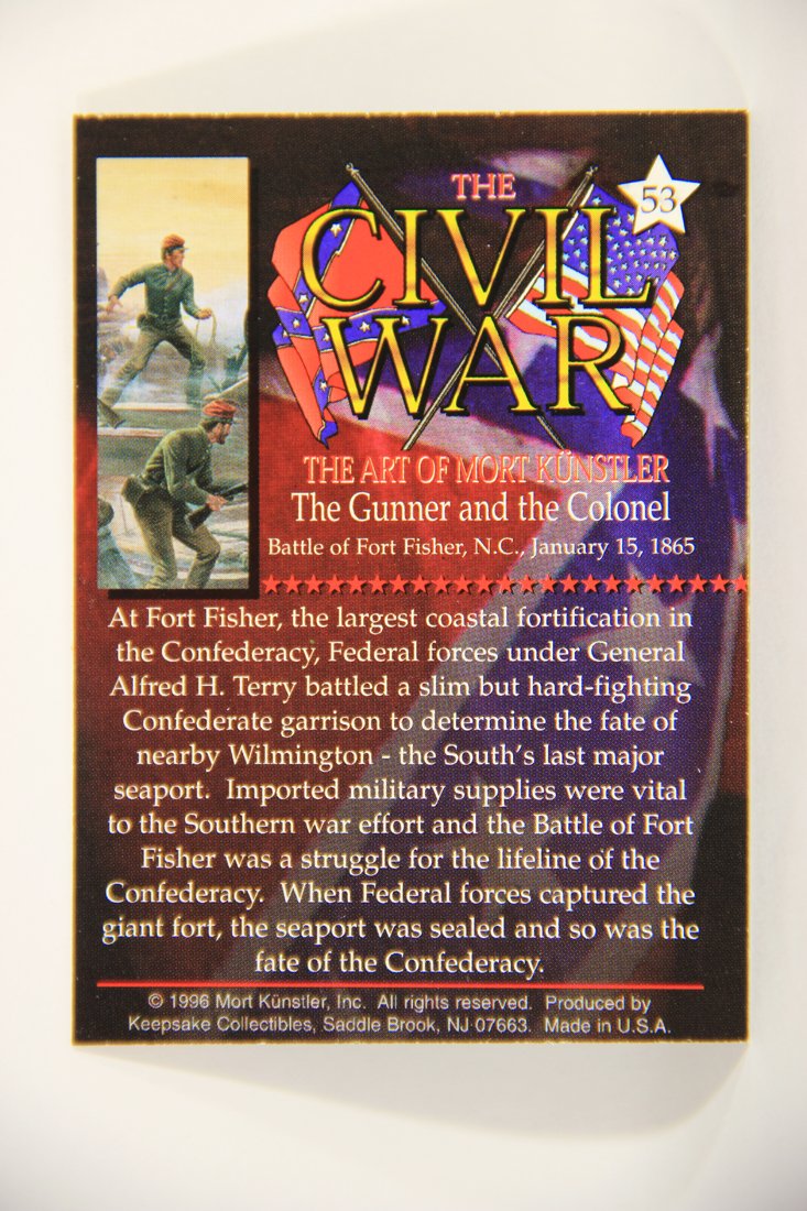The Civil War The Art Of Mort Künstler 1996 Trading Card #53 The Gunner And The Colonel L008051