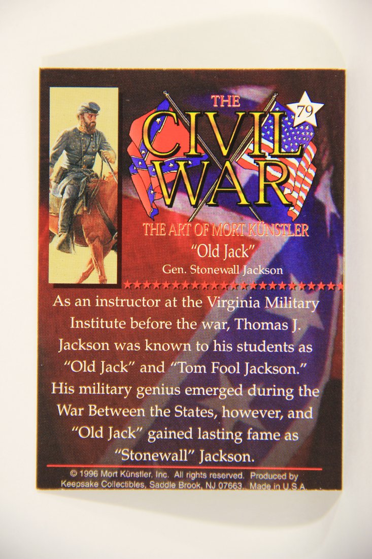 The Civil War The Art Of Mort Künstler 1996 Trading Card #79 Old Jack Gen. Stonewall Jackson L008077