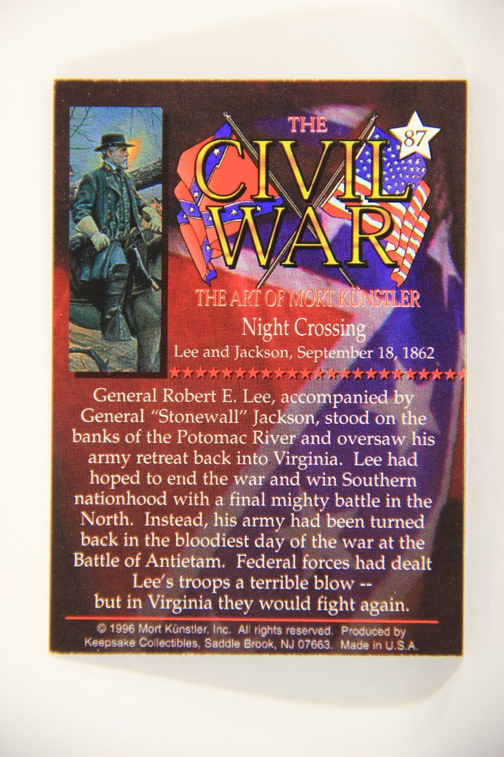 The Civil War The Art Of Mort Künstler 1996 Trading Card #87 Night Crossing L008085