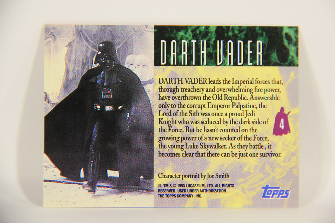 Star Wars Galaxy 1993 Topps Trading Card #4 Darth Vader Artwork ENG L008245