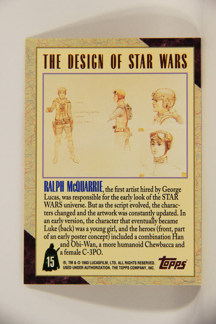 Star Wars Galaxy 1993 Topps Trading Card #15 Early Concept Artwork ENG L008246