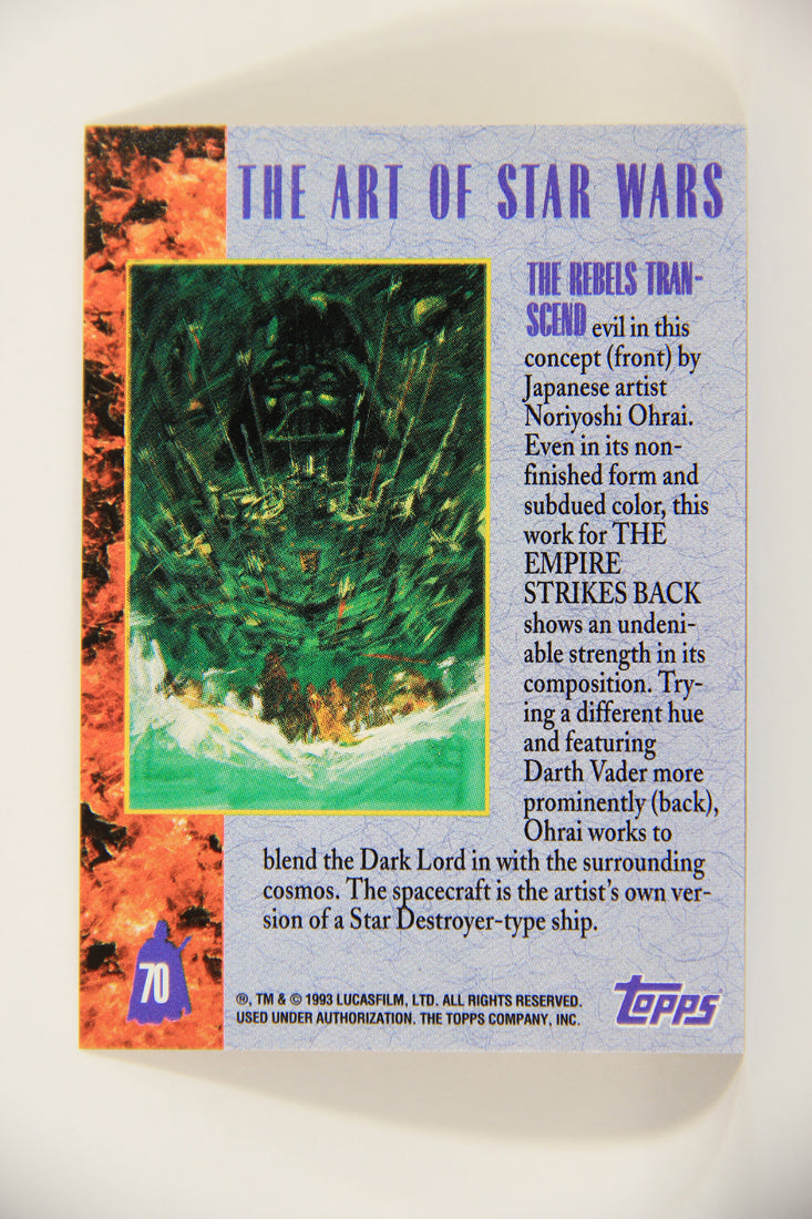 Star Wars Galaxy 1993 Topps Card #70 The Rebels Transcend Artwork ENG L008251
