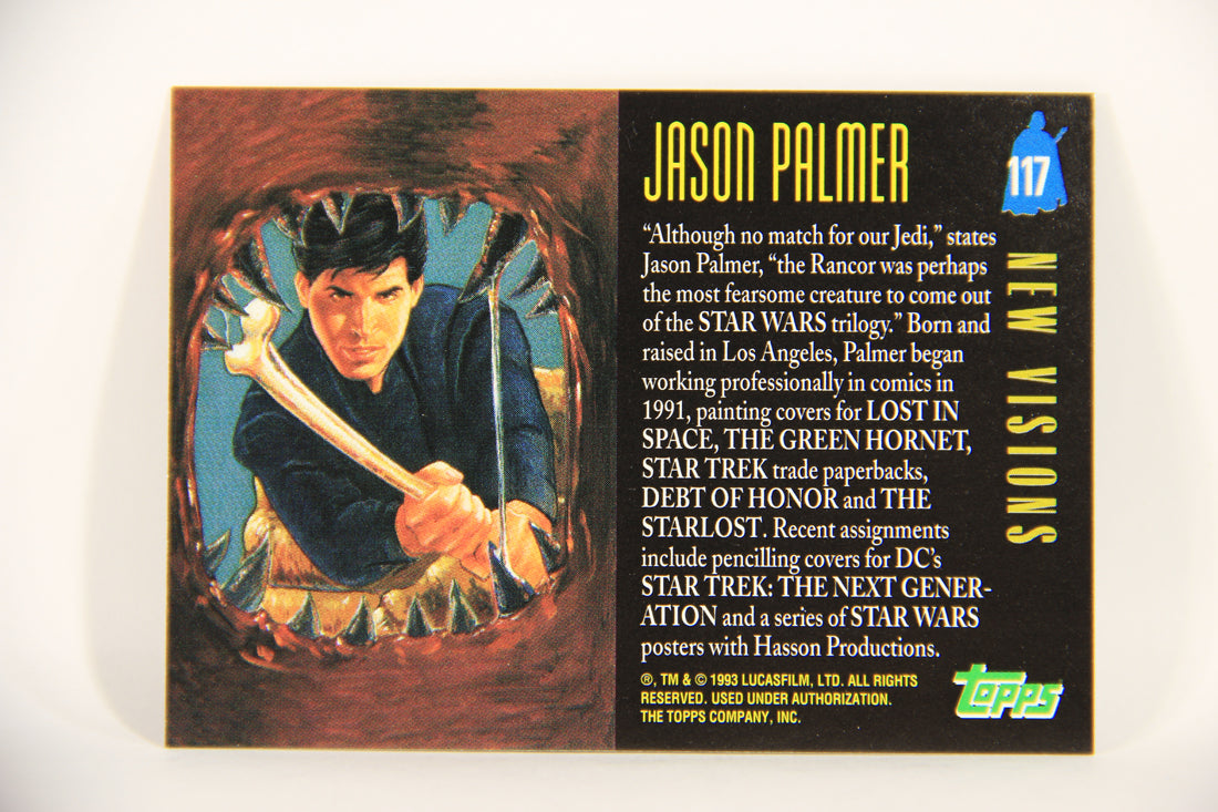 Star Wars Galaxy 1993 Topps Card #117 Luke And The Rancor Artwork ENG L008252