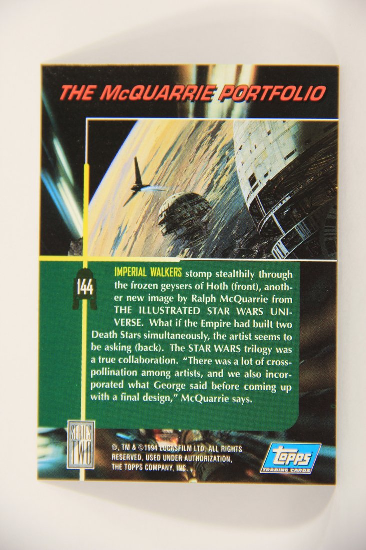 Star Wars Galaxy 1994 Topps Trading Card #144 Imperial Walkers Artwork ENG L008257