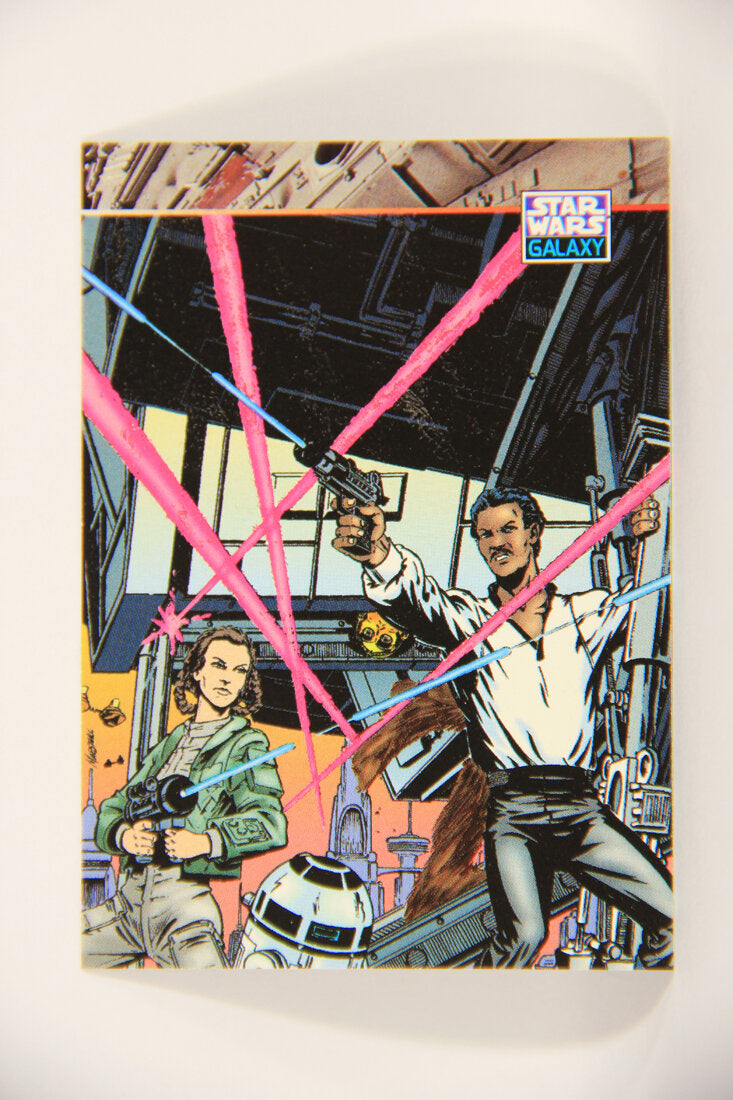 Star Wars Galaxy 1994 Topps Trading Card #155 Blasting Their Way Artwork ENG L008268