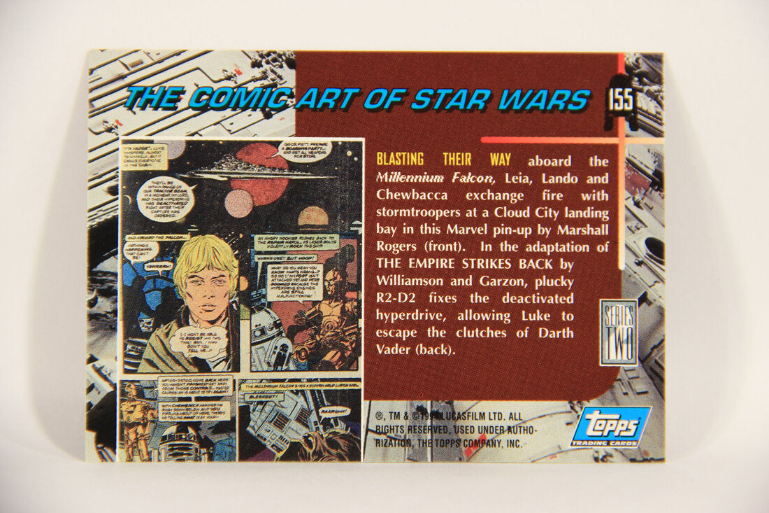 Star Wars Galaxy 1994 Topps Trading Card #155 Blasting Their Way Artwork ENG L008268
