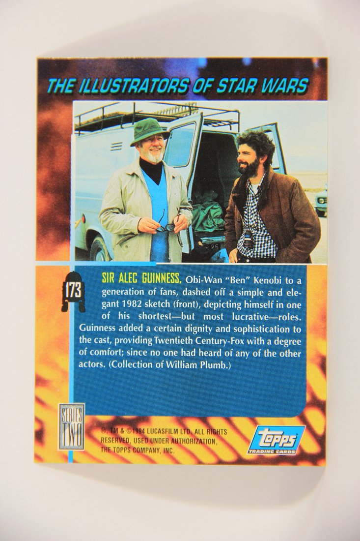 Star Wars Galaxy 1994 Topps Trading Card #173 Sir Alec Guinness Artwork ENG L008286