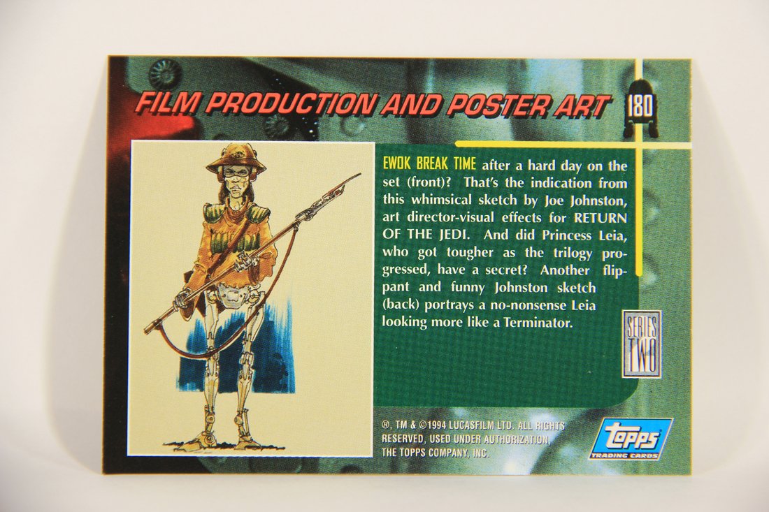 Star Wars Galaxy 1994 Topps Trading Card #180 Ewok Break Time Artwork ENG L008293