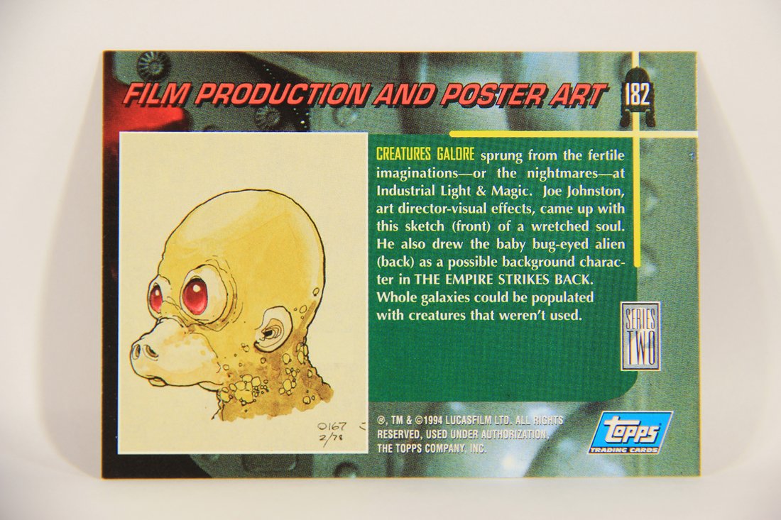 Star Wars Galaxy 1994 Topps Trading Card #182 Creatures Galore Artwork ENG L008295