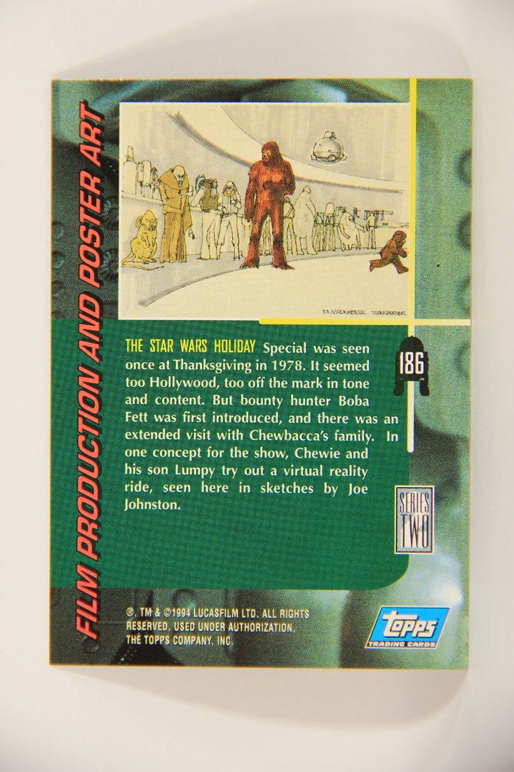 Star Wars Galaxy 1994 Topps Trading Card #186 Star Wars Holiday Special 1978 Artwork ENG L008299