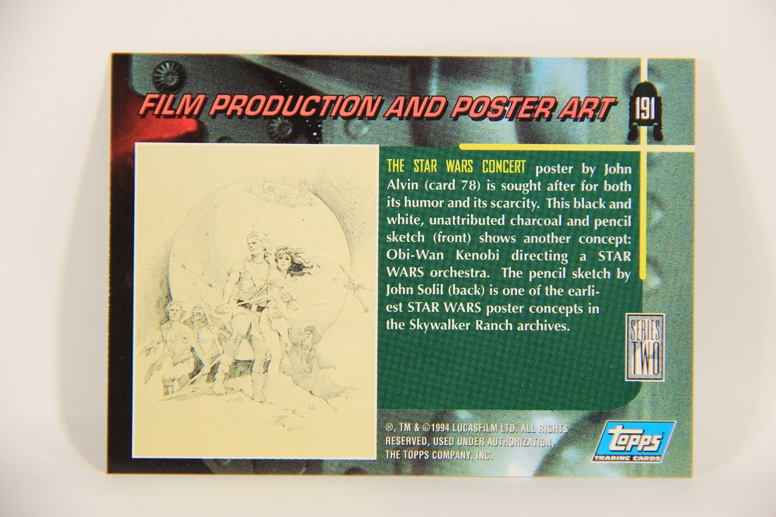 Star Wars Galaxy 1994 Topps Trading Card #191 The Star Wars Concert Artwork ENG L008304
