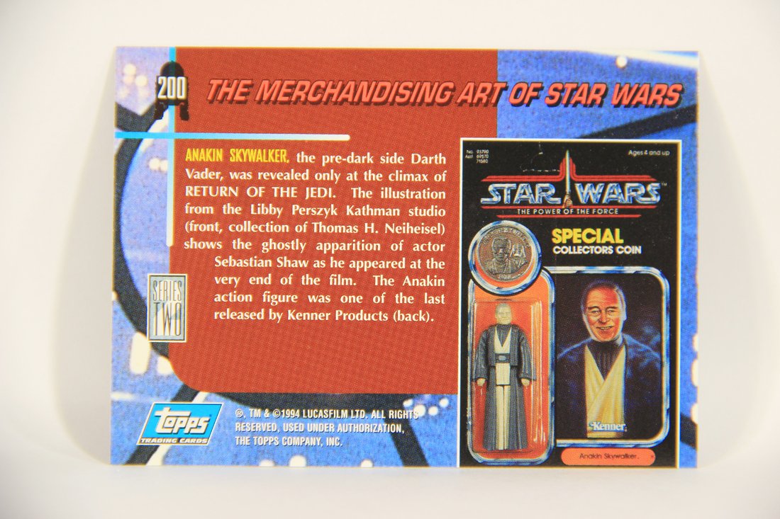 Star Wars Galaxy 1994 Topps Card #200 Anakin Skywalker Jedi Spirit Artwork ENG L008312