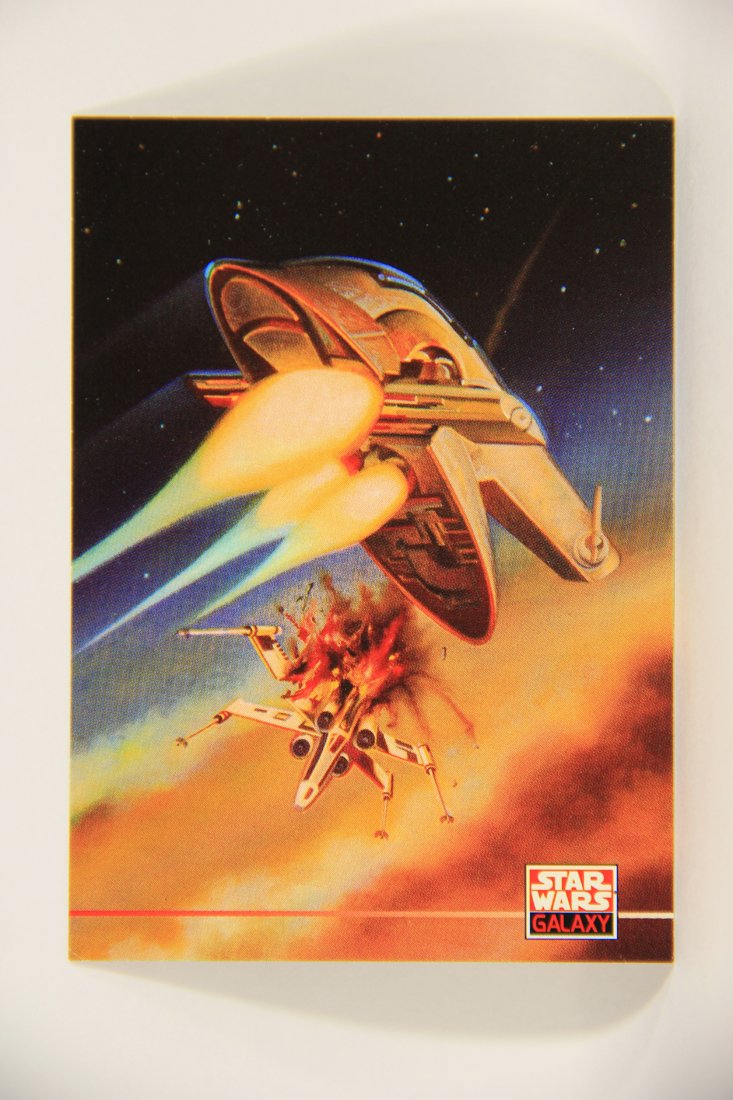 Star Wars Galaxy 1994 Topps Trading Card #220 Boba Fett Slave1 Artwork ENG L008330