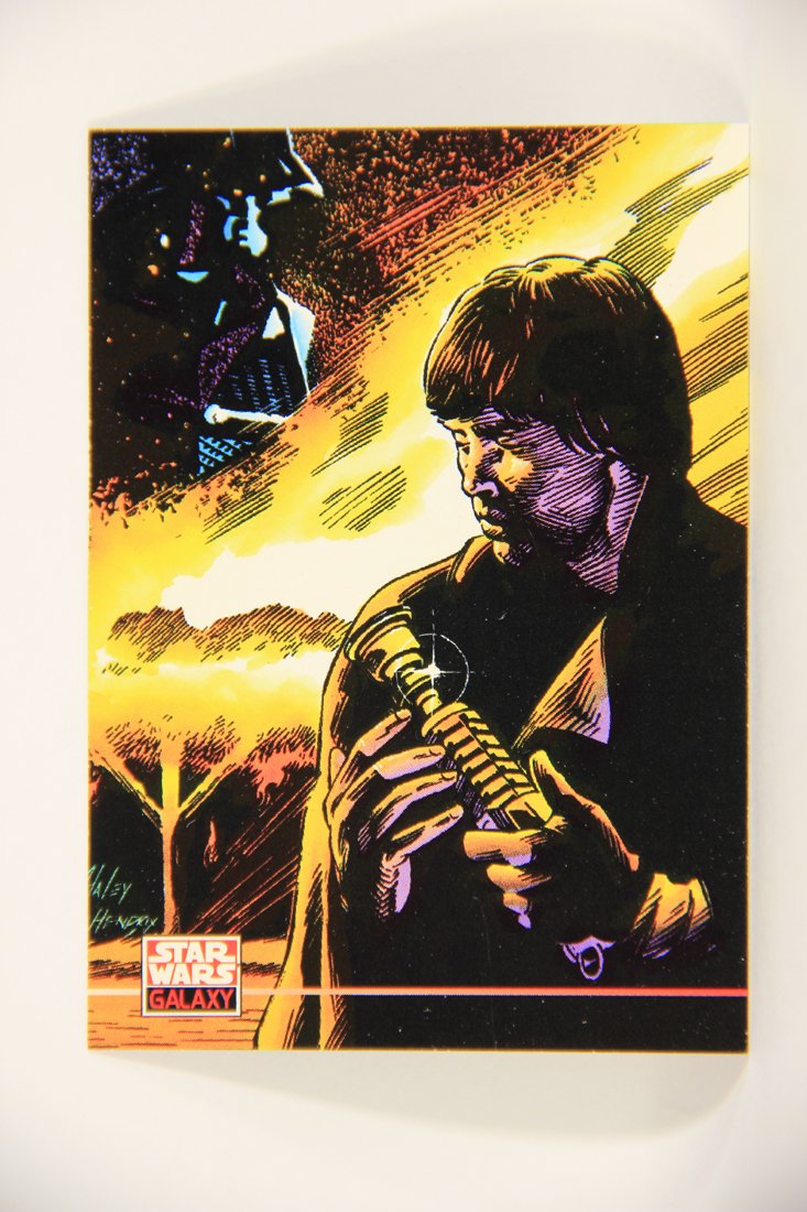 Star Wars Galaxy 1994 Topps Trading Card #232 Darth Vader's Funeral Pyre Artwork ENG L008341