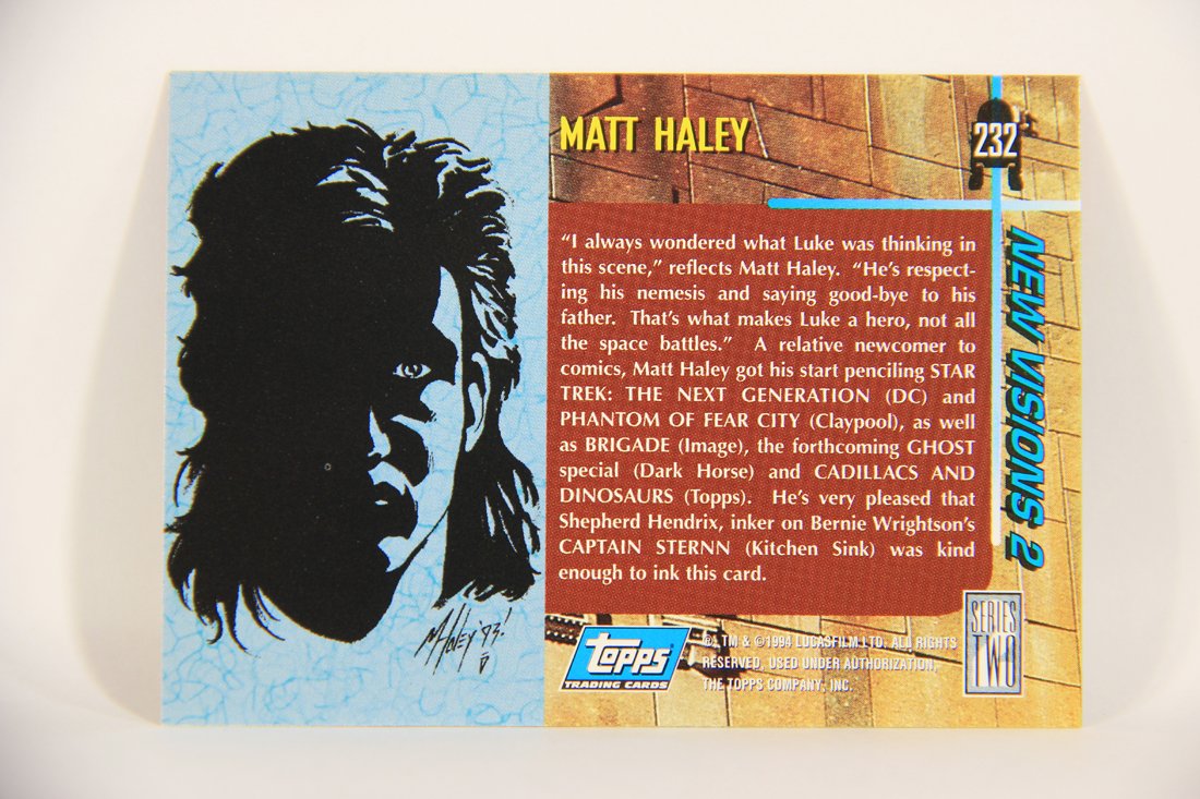 Star Wars Galaxy 1994 Topps Trading Card #232 Darth Vader's Funeral Pyre Artwork ENG L008341