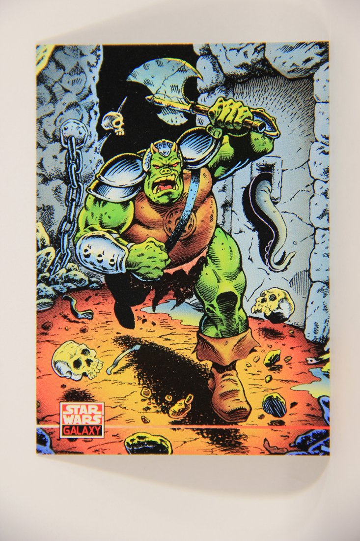 Star Wars Galaxy 1994 Topps Trading Card #234 Gamorrean Guard Artwork ENG L008343
