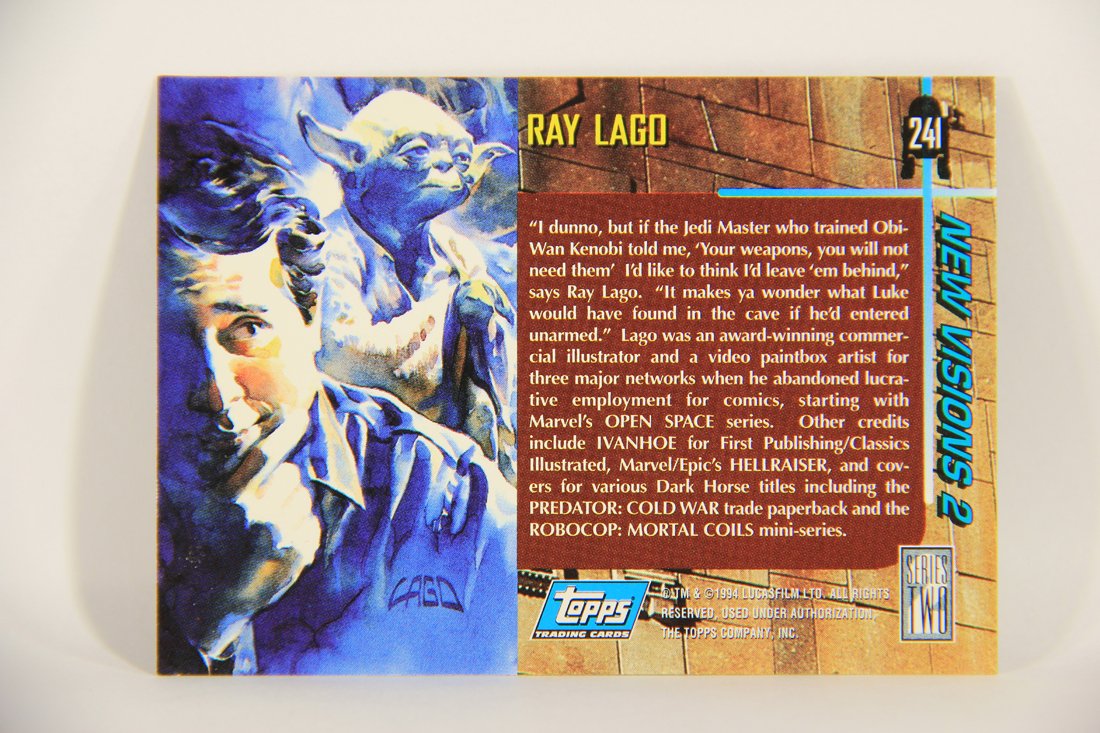 Star Wars Galaxy 1994 Topps Trading Card #241 Entering The Cave Artwork ENG L008350