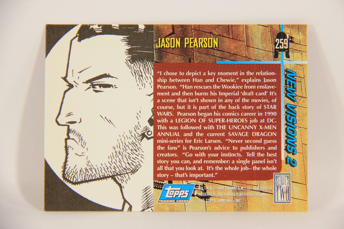 Star Wars Galaxy 1994 Topps Card #259 Han Solo Burning His Imperial Card Artwork ENG L008367