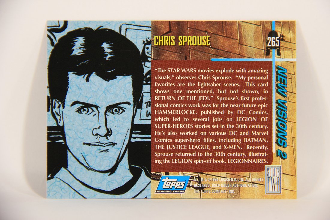 Star Wars Galaxy 1994 Topps Trading Card #265 Repairing A Lightsaber Artwork ENG L008372