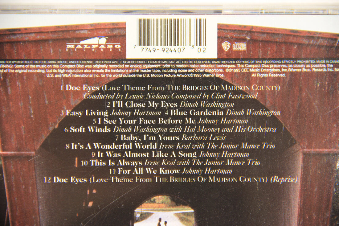 Bridge Of Madison County Soundtrack 1995 OST Lennie Niehaus Canada L008577