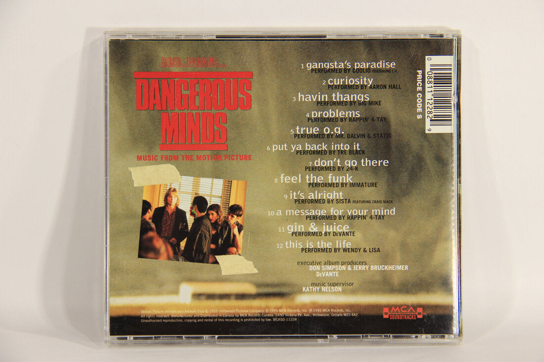 Dangerous Minds Soundtrack 1995 OST Various Artists Canada L008583
