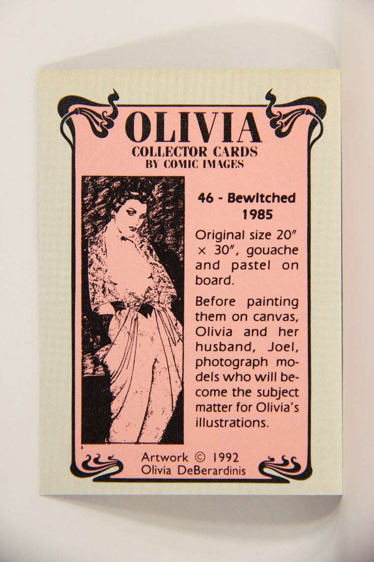 Olivia De Berardinis 1992 Trading Card #46 Bewitched 1985 ENG Pin-Up Art L008685
