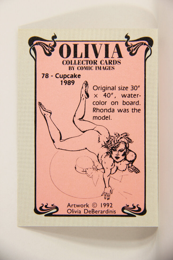 Olivia De Berardinis 1992 Trading Card #78 Cupcake 1989 ENG Pin-Up Art L008717