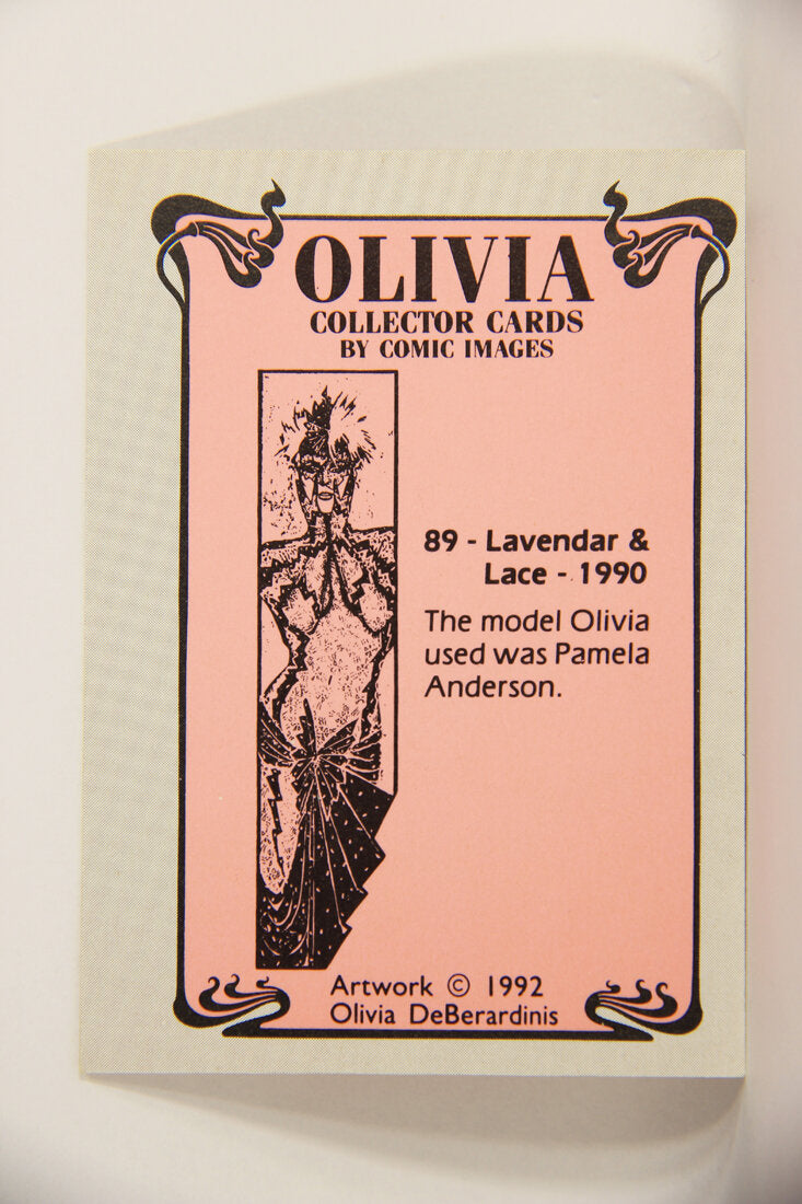 Olivia De Berardinis 1992 Trading Card #89 Lavender And Lace 1990 ENG Pin-Up Art L008728