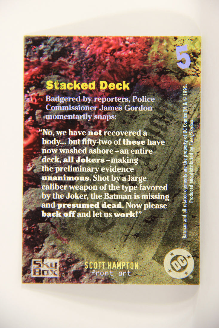 Batman Master Series 1995 Trading Card #5 Stacked Deck ENG L008734
