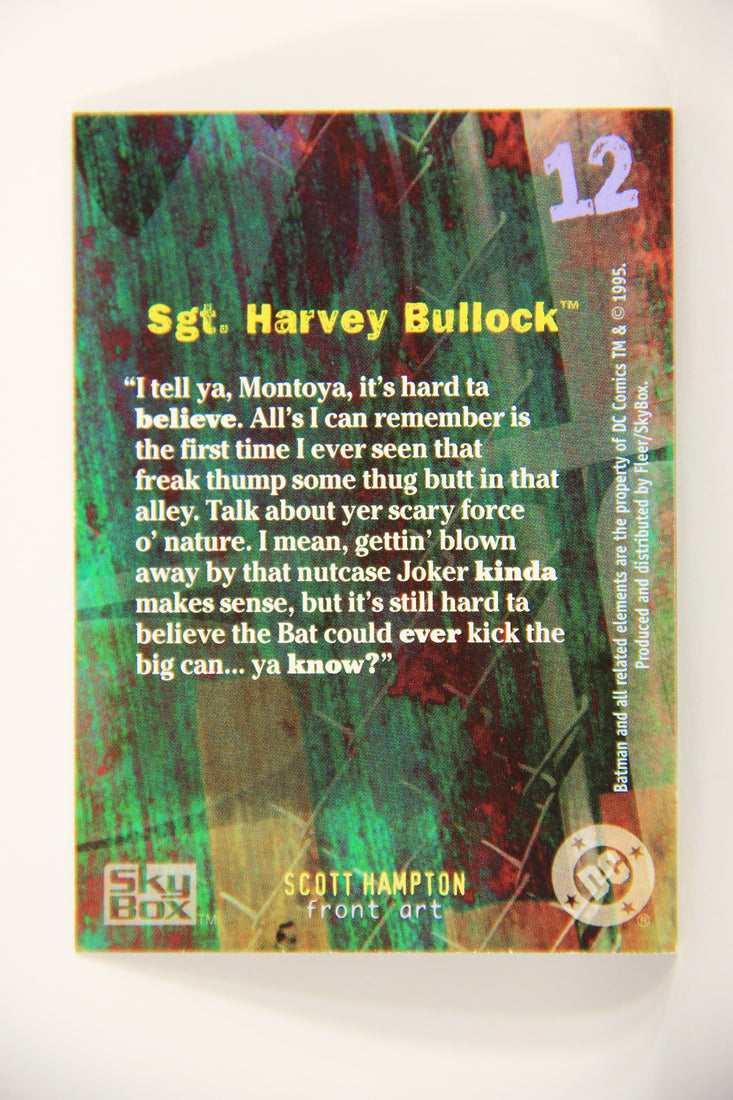 Batman Master Series 1995 Trading Card #12 Sgt. Harvey Bullock ENG L008741