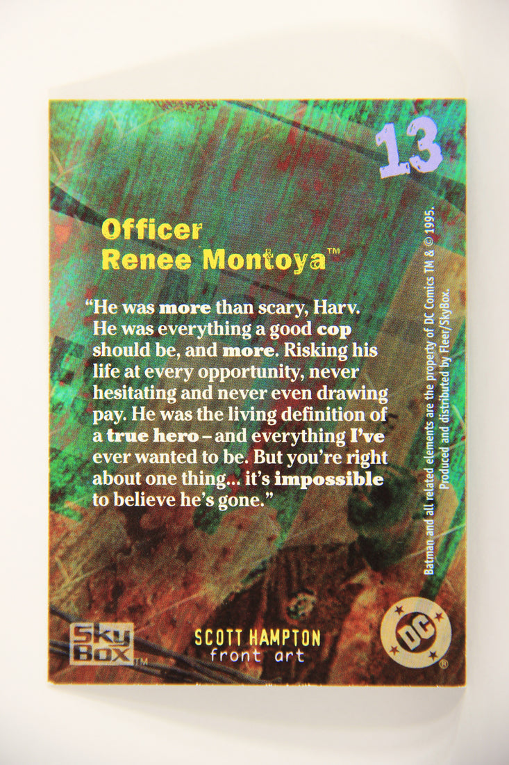 Batman Master Series 1995 Trading Card #13 Officer Renee Montoya ENG L008742