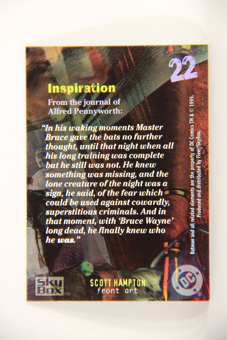 Batman Master Series 1995 Trading Card #22 Inspiration ENG L008751