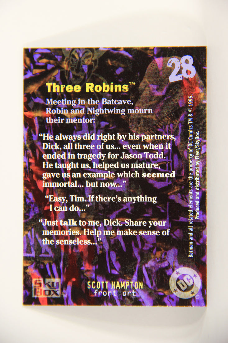 Batman Master Series 1995 Trading Card #28 Three Robins ENG L008757