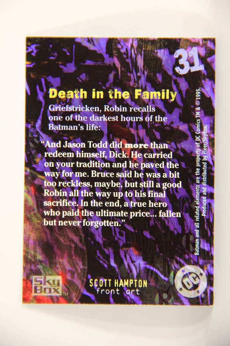 Batman Master Series 1995 Trading Card #31 Death In The Family ENG L008760
