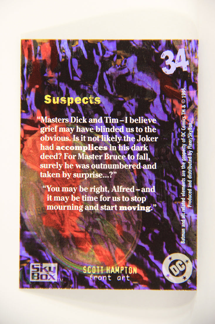 Batman Master Series 1995 Trading Card #34 Suspects ENG L008763
