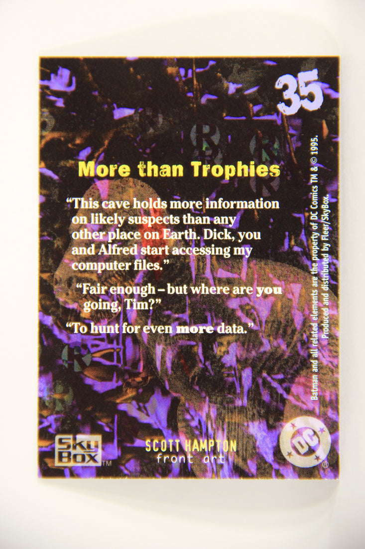 Batman Master Series 1995 Trading Card #35 More Than Trophies ENG L008764