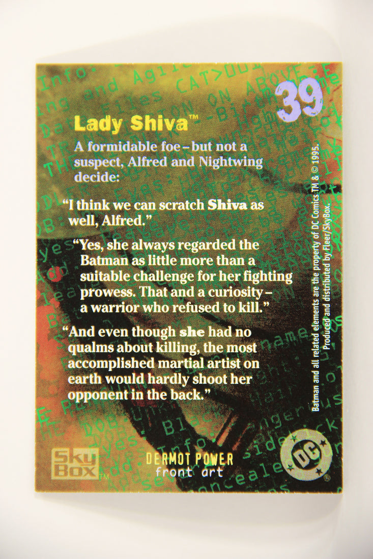 Batman Master Series 1995 Trading Card #39 Lady Shiva ENG L008768
