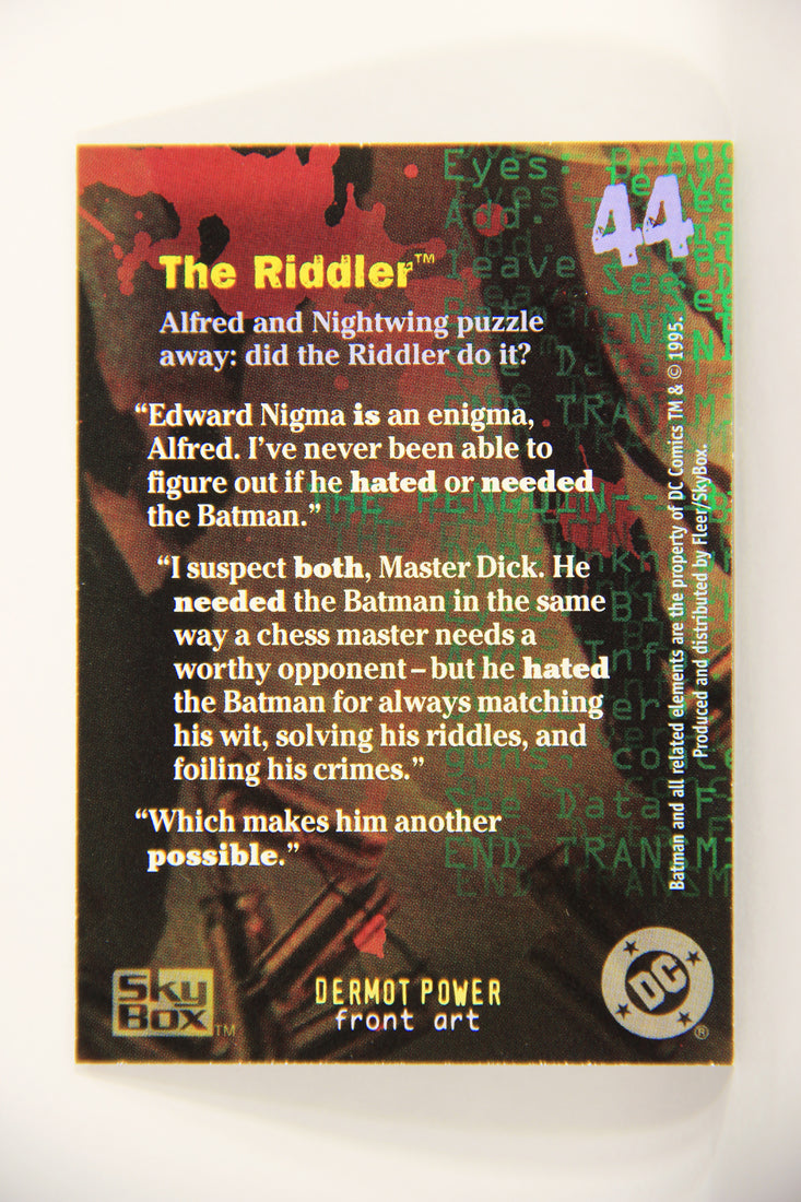 Batman Master Series 1995 Trading Card #44 The Riddler ENG L008773
