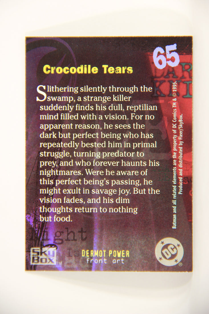 Batman Master Series 1995 Trading Card #65 Crocodile Tears ENG L008794