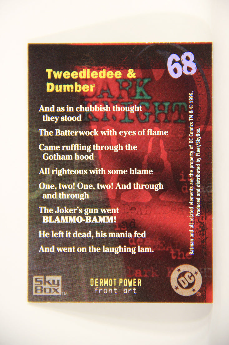 Batman Master Series 1995 Trading Card #68 Tweedledee And Dumber ENG L008797