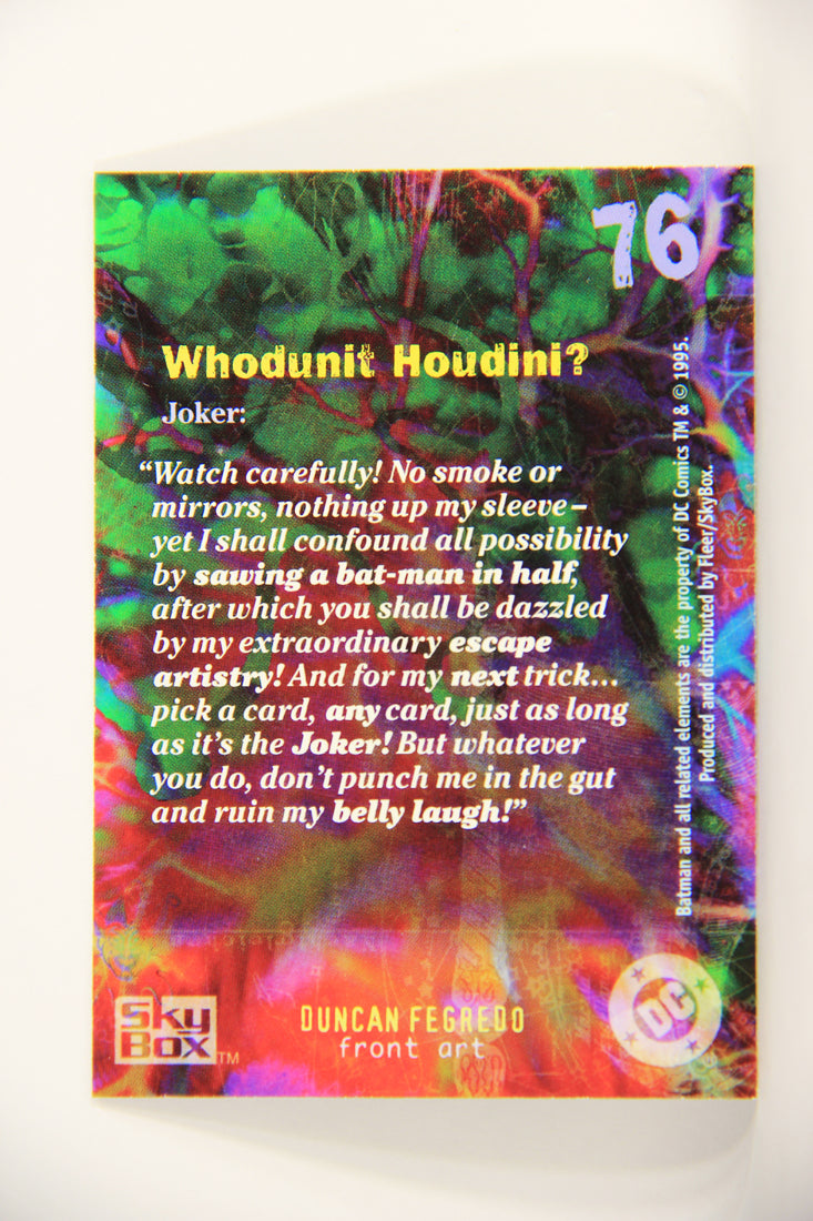 Batman Master Series 1995 Trading Card #76 Whodunit Houdini ENG L008805